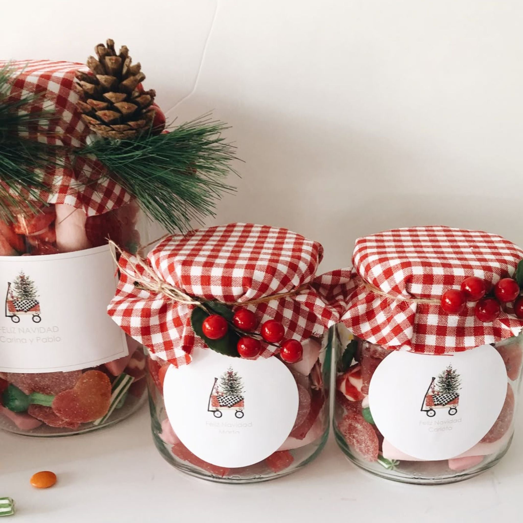 Frasco Navideño de Dulces — Regalo Dulce y Festivo para Navidad | Semihita